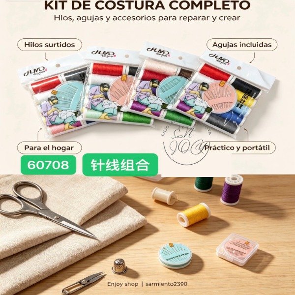 Producto - Paquete x12 Set Costura Clasico COMPLETO 60708