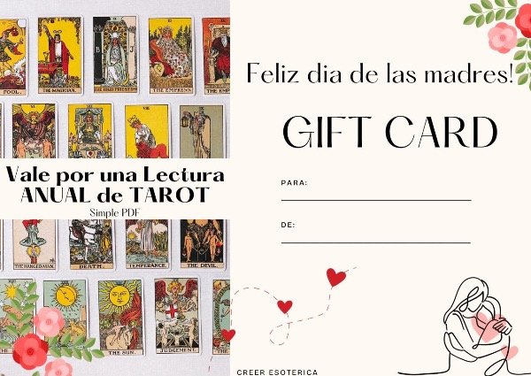 Producto - Gift card lectura ANUAL de TAROT