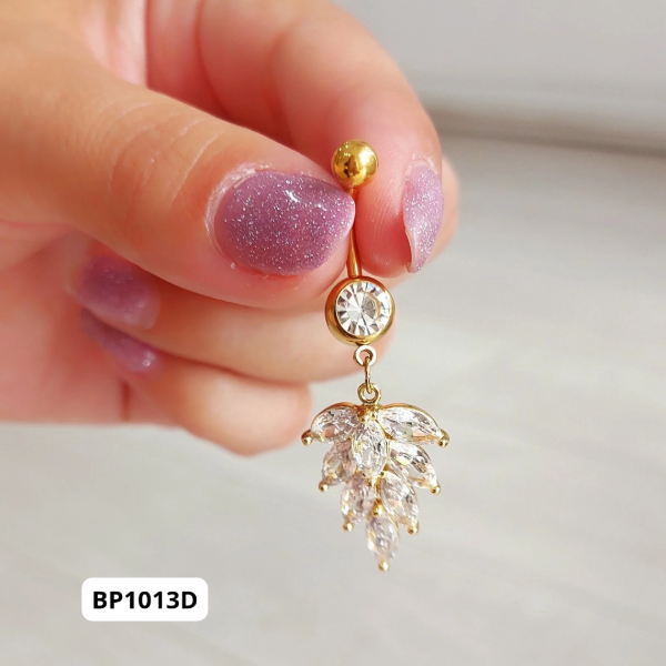 Producto - Piercing colgante hojitas