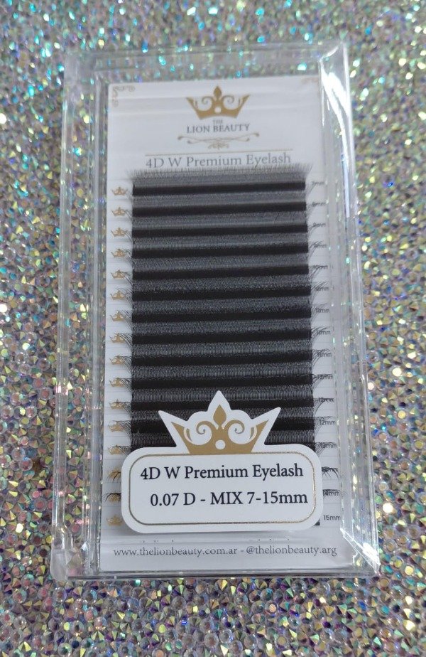 Producto - EXTENSIONES 4D "W" THE LION BEAUTY 0.07 CURVA D MIX 7-15MM