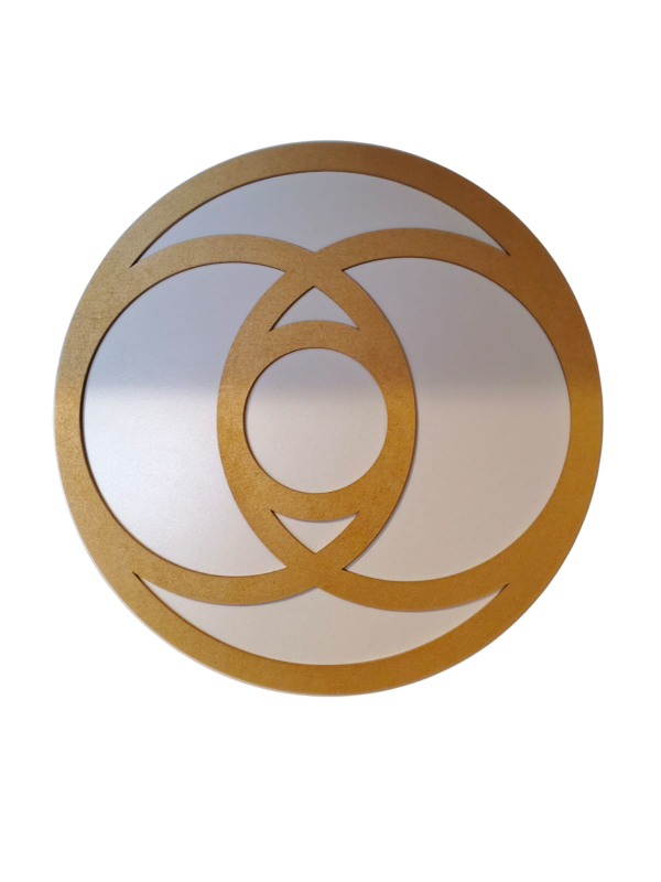 Producto - Cuadro Vesica Piscis Dorado 34 cm - 1