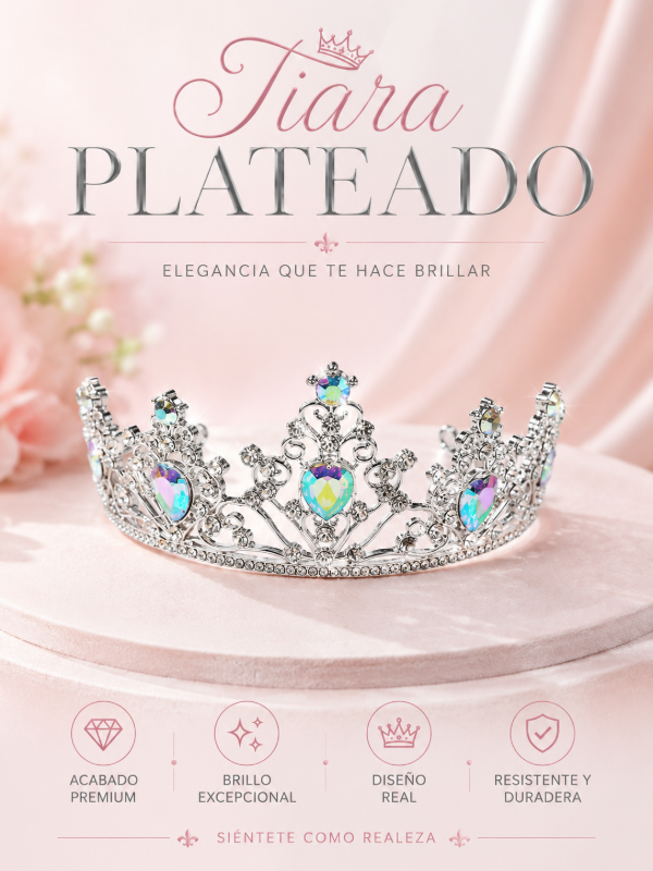 Producto - Tiara plateado GY6826