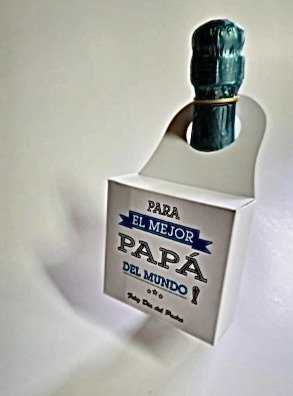 Producto - DIA DEL PADRE - COLLARIN PARA BOTELLA - medida 8x3x8