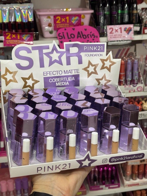 Producto - CAJA X24U BASE EFECTO MATTE STAR PINK21