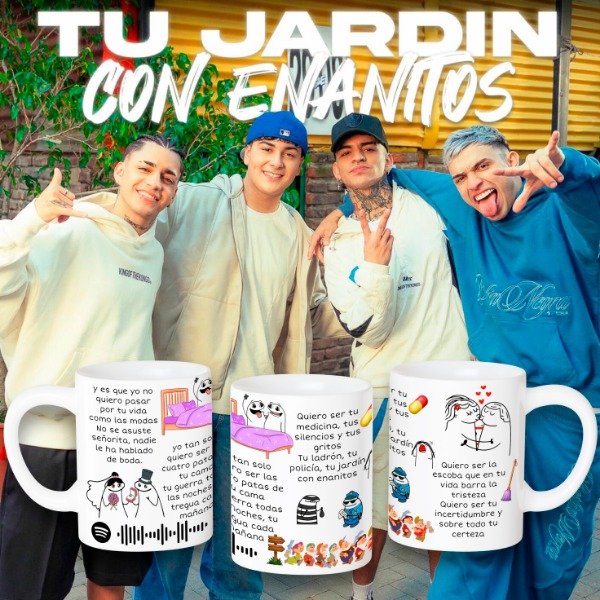 Producto - Plantillas para tazas de TU JARDIN CON ENANITOS