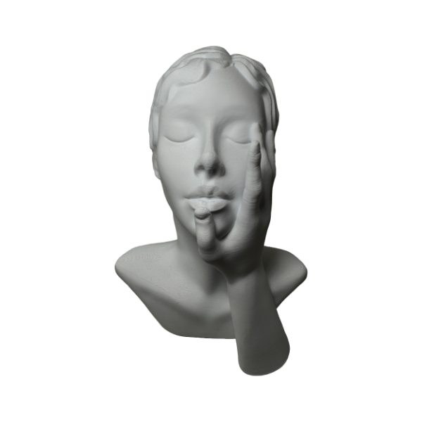 Producto - Escultura Decorativa Mujer Apasionada Blanco