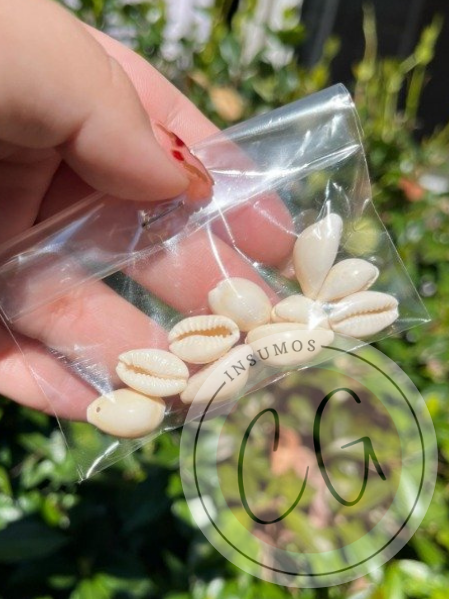 Producto - Caracoles Buzios Naturales con Agujero pasador  x10u 100g o 500g