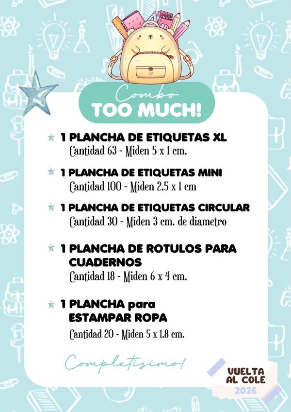 Producto - Combo Too Much!