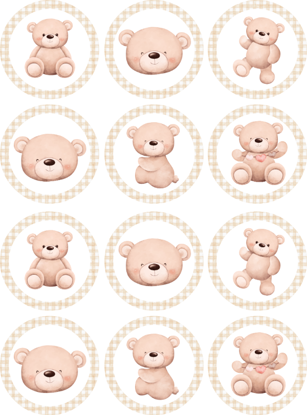 Producto - STICKERS OSITO X 12