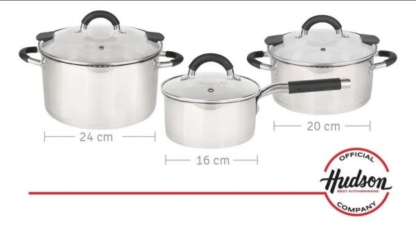 Producto - Batería acero inoxidable triple fondo 6pzs - 0