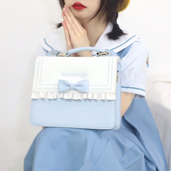 Producto - Cartera Mochila Bear Lolita Celeste