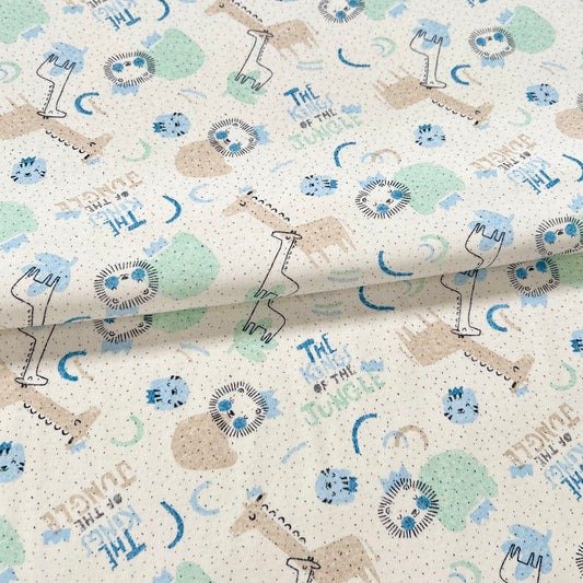 Producto - Interlock Rey de la selva Beige