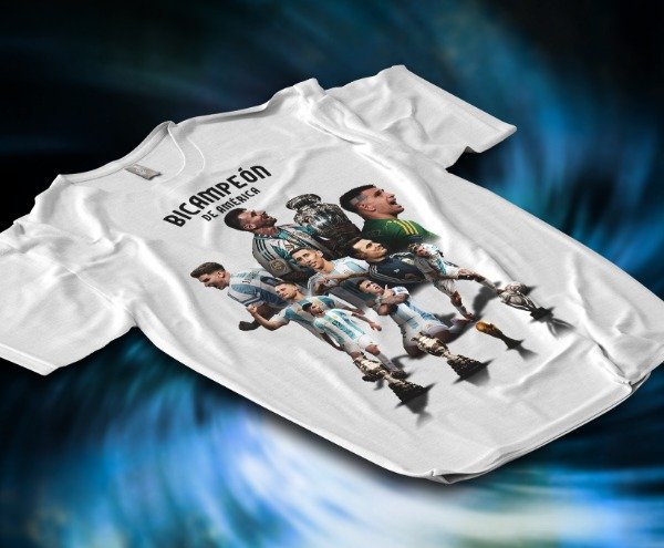 Producto - Diseño para Remera Bicampeones de America.