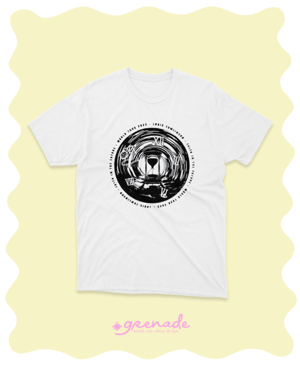 Remera "faith in the future world tour clock"