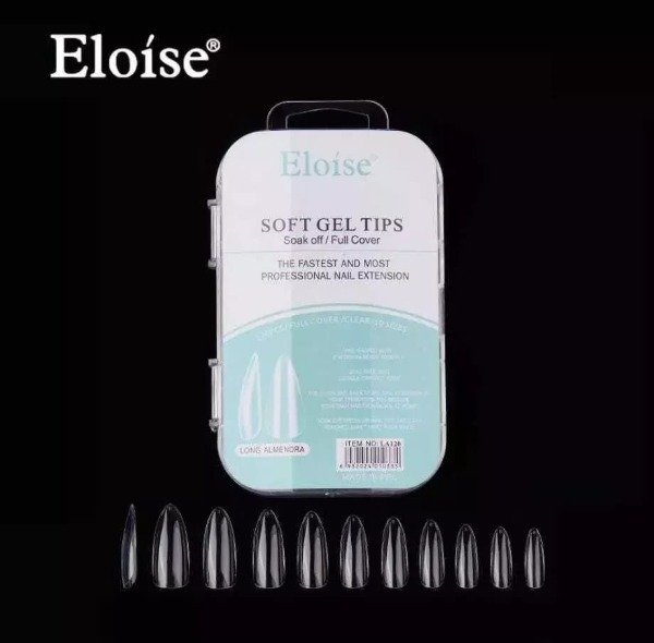 Producto - TIPS SOFT GEL ELOISE ALMENDRA LARGO  POR 120 U
