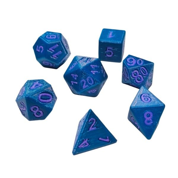 Producto - Set 7 dados de Rol PLA Alta Densidad