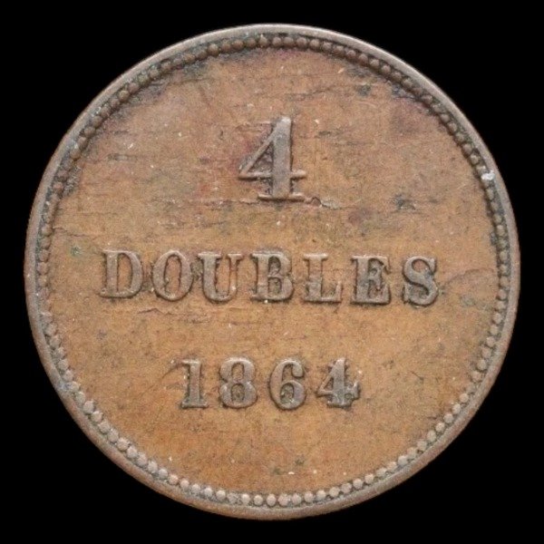 Producto - Guernsey (1864) 4 Doubles - KM#5