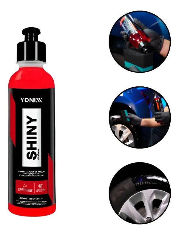 Producto - SHINY VONIXX REVITALIZADOR DE NEUMÁTICOS BRILLO HÚMEDO 240 ml