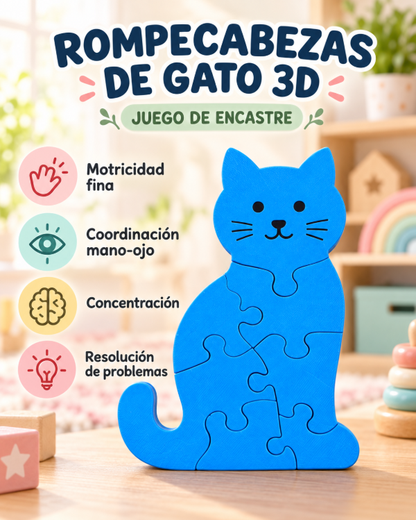 Producto - Rompecabeza Gato - 0