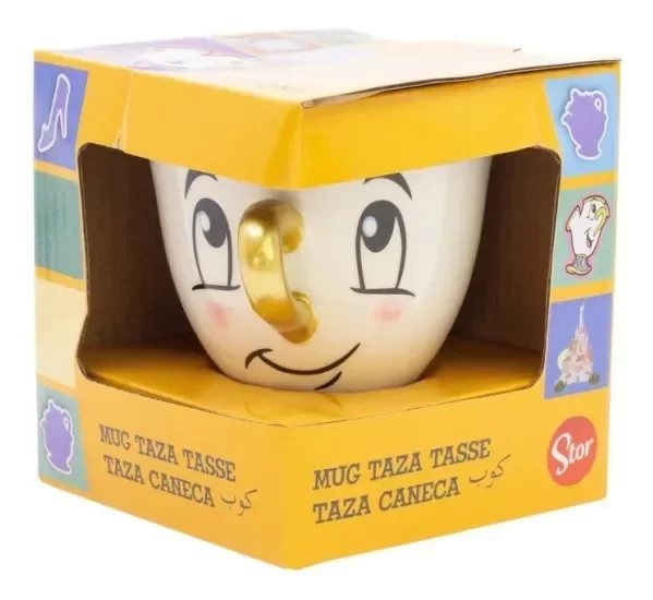Producto - TAZA DE LA BELLA Y LA BESTIA 3D CERAMICA CON CAJA - CHIP - 1