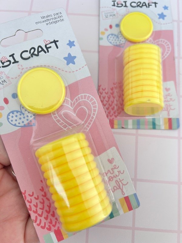 Producto - Discos para cuadernos 32 mm amarillo