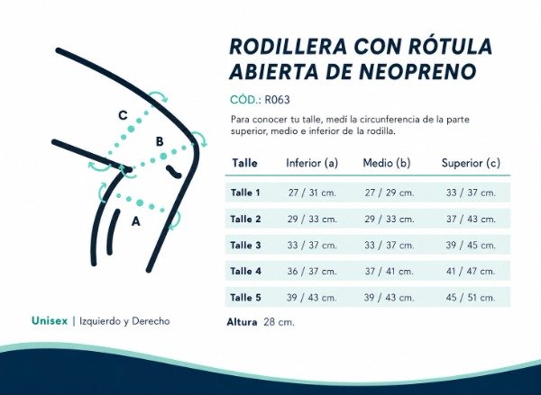 Producto - Rodillera de Neoprene con Ajuste - 1