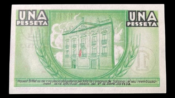 Producto - Guerra Civil Española. Solsona (1937) 1 Peseta - 1