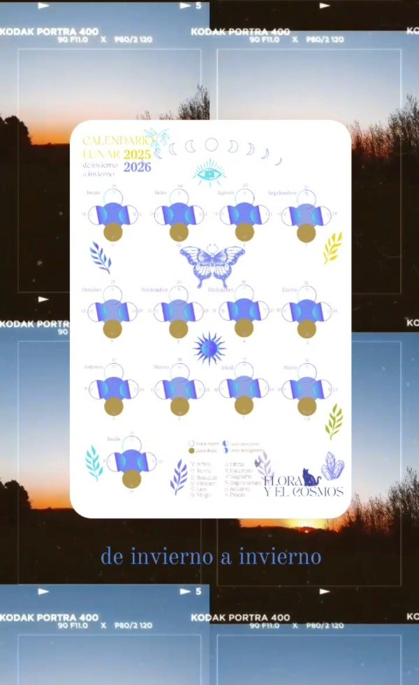Producto - Calendario Lunar de invierno a invierno 25/26