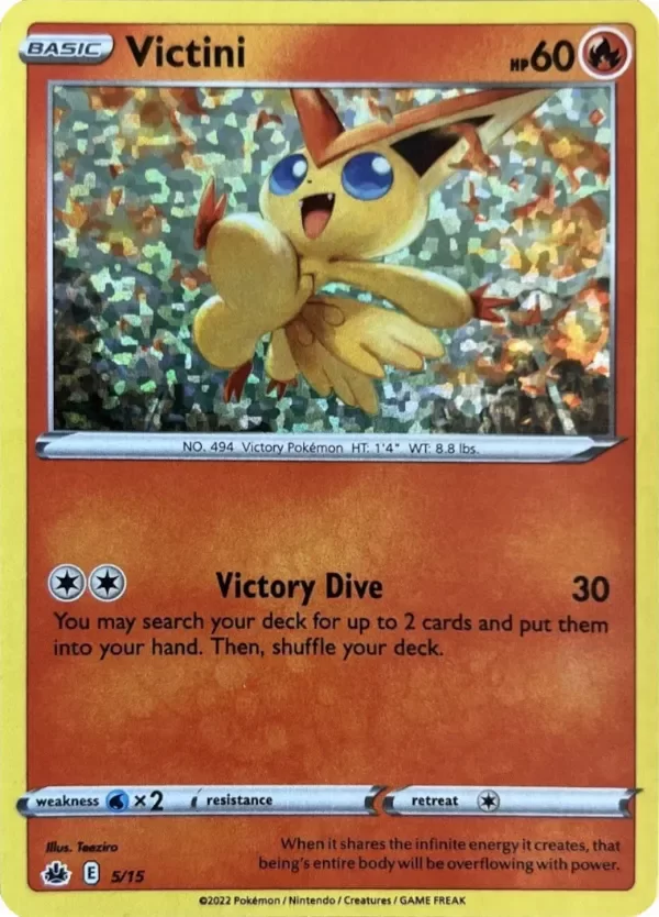 Producto - Victini 5/15 McDonald's Collection 2022 Confetti Holo