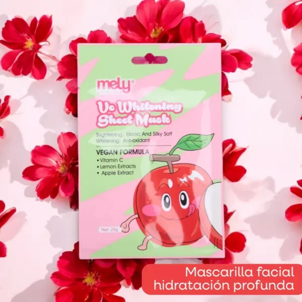 Producto - MASCARILLA FACIAL CON VITAMINA C, EXTRACTO DE LIMON Y MANZANA