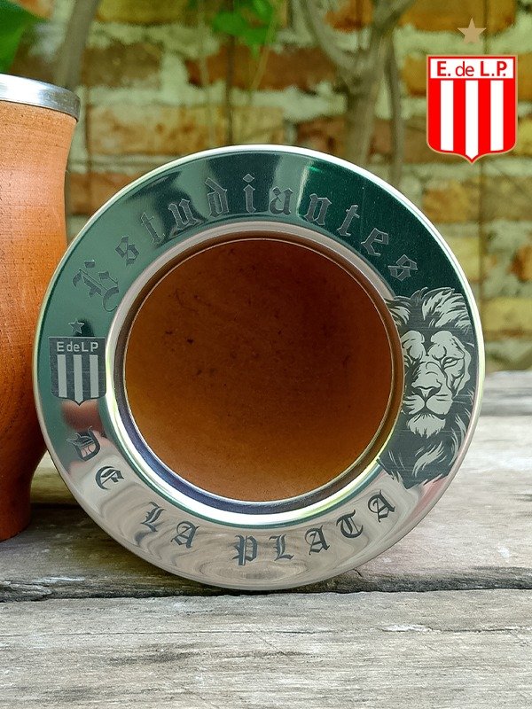 Producto - Mate Camionero ESTUDIANTES DE LA PLATA + bombilla color