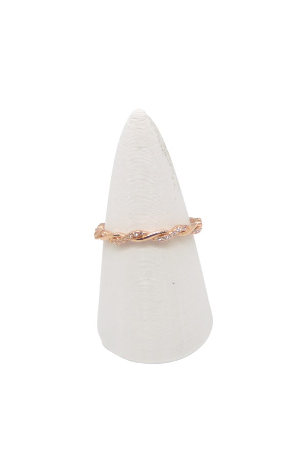Producto - Anillo torzado cubics Rose