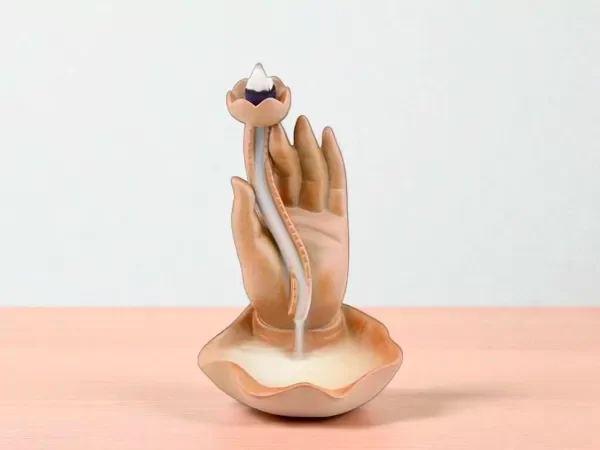 Producto - CASCADA DE HUMO LOTO SOBRE MANO 16.5 CM