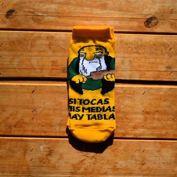 Producto - Soquete Si tocas mis medias hay tabla