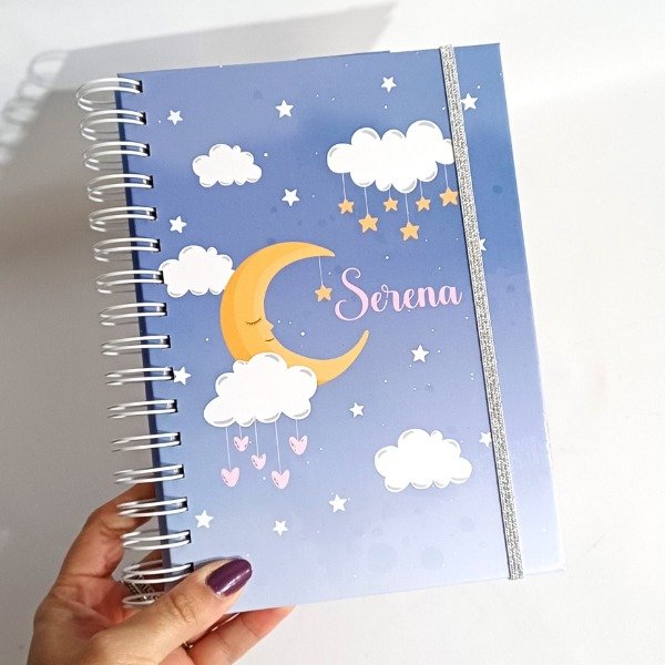Producto - Cuaderno Pediatrico Luna y estrellas - 0