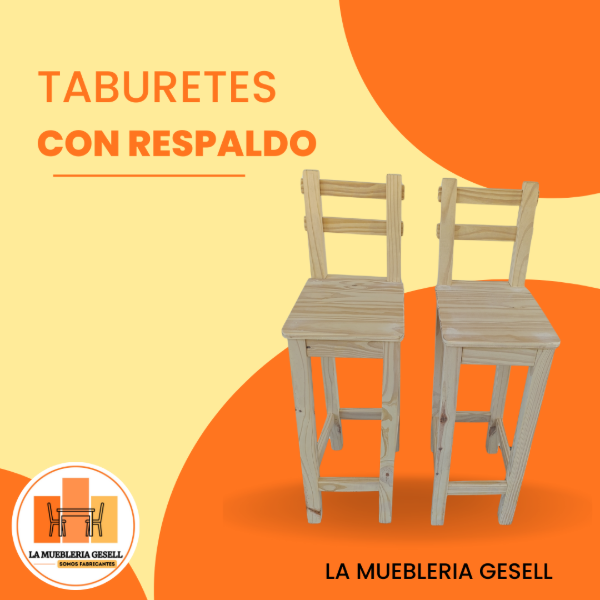 Producto - TABURETE CON RESPALDO