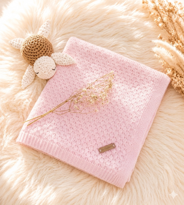 Producto - MANTITA REVERSIBLE ROSA BEBE