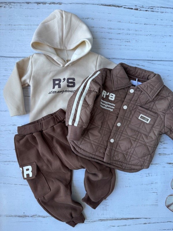 Producto - Conjunto TRÍO 3 piezas con campera Matelasse