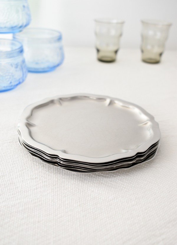 Producto - Set de seis platos de acero inoxidable PRAT - 0