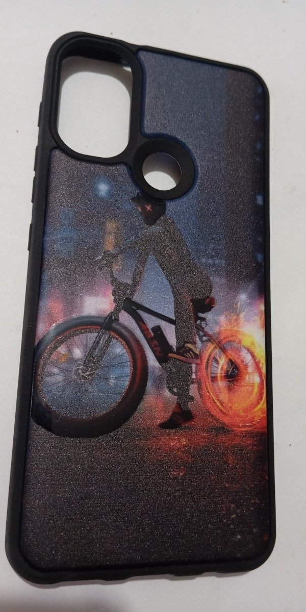 Producto - Funda Rigida Alto Impacto Bicicleta para Moto E20 - E40