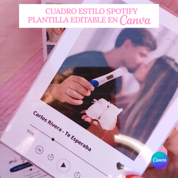 Producto - Plantilla cuadro spotify - ARCHIVO EDITABLE