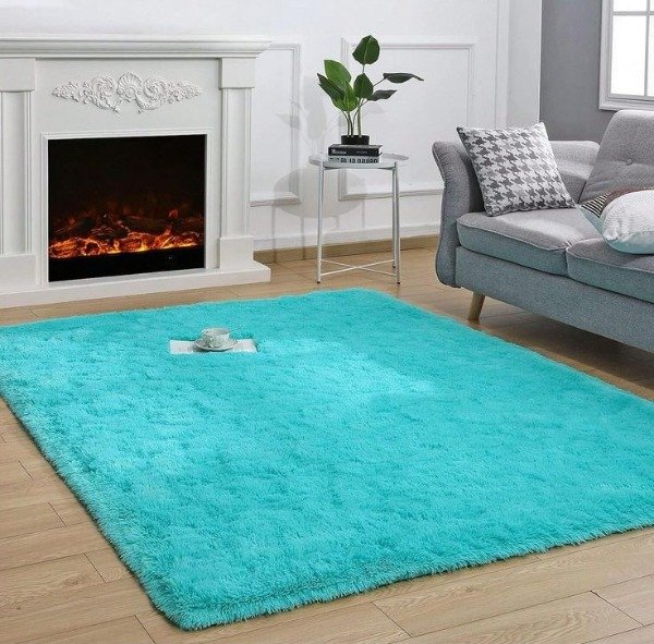 Producto - Alfombra nórdica Turquesa