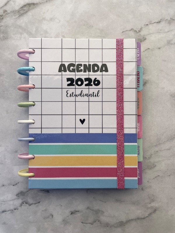 Producto - Agenda estudiantil colores pastel