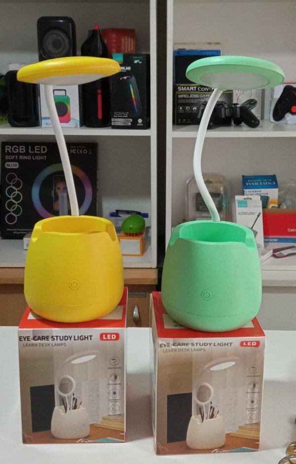 Producto - LAMPARA VELADOR DE COLORES PORTA LAPICES Y CELULAR