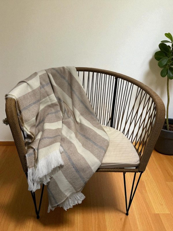 Producto - Manta mod. Amaika beige 180x150 cm