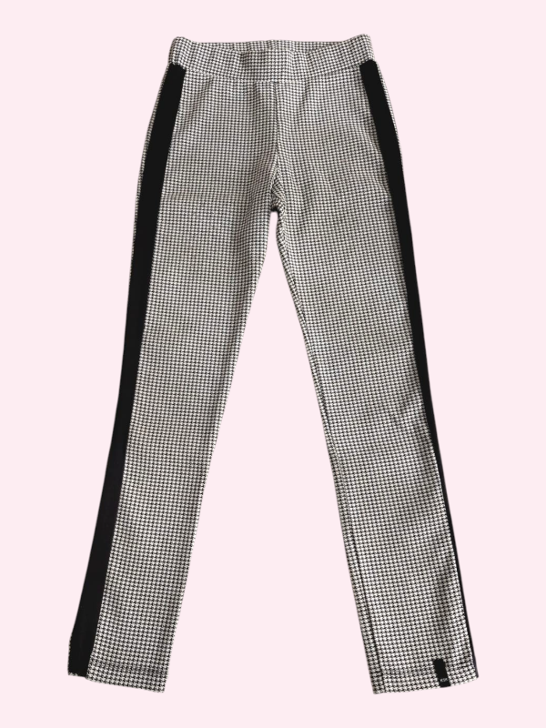 Producto - Leggings cuadrille negro con blanco Kosiuko 7/8 años