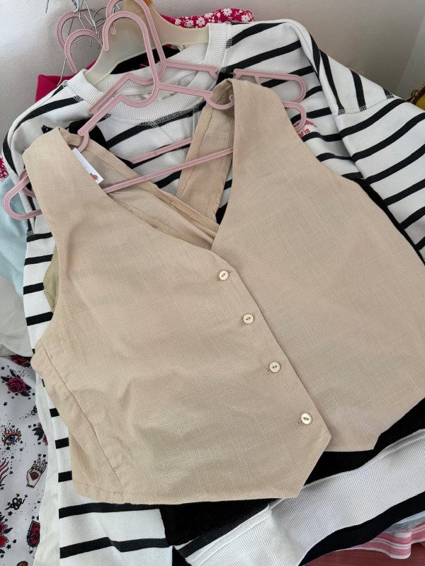 Producto - BLUSA CHALECO ARENA L