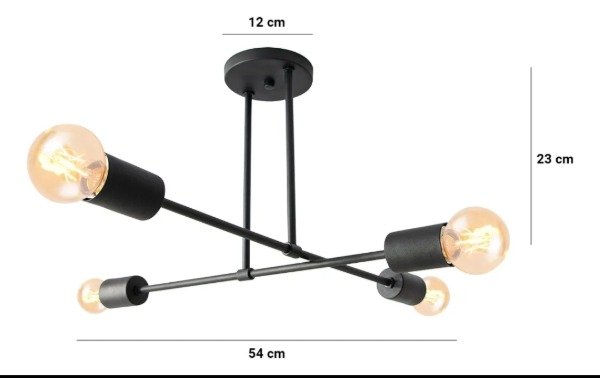 Producto - Plafon Mecano 4 Luces