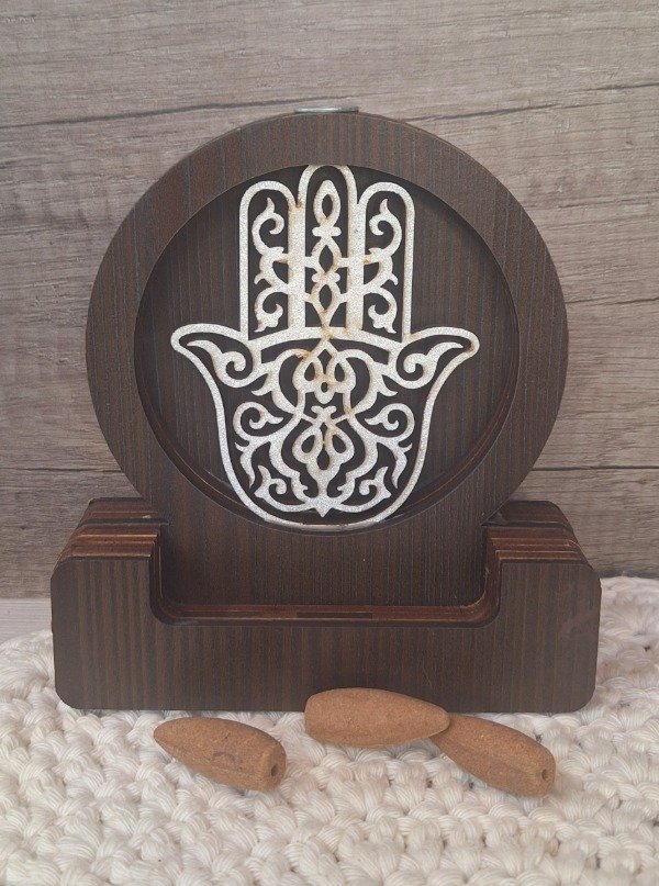 Producto - cascada de humo plateada "Mano de Fátima"