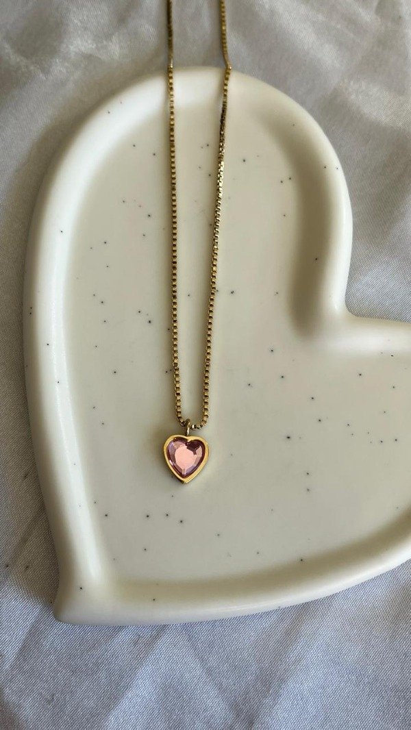 Producto - COLLAR CORAZON ROSA